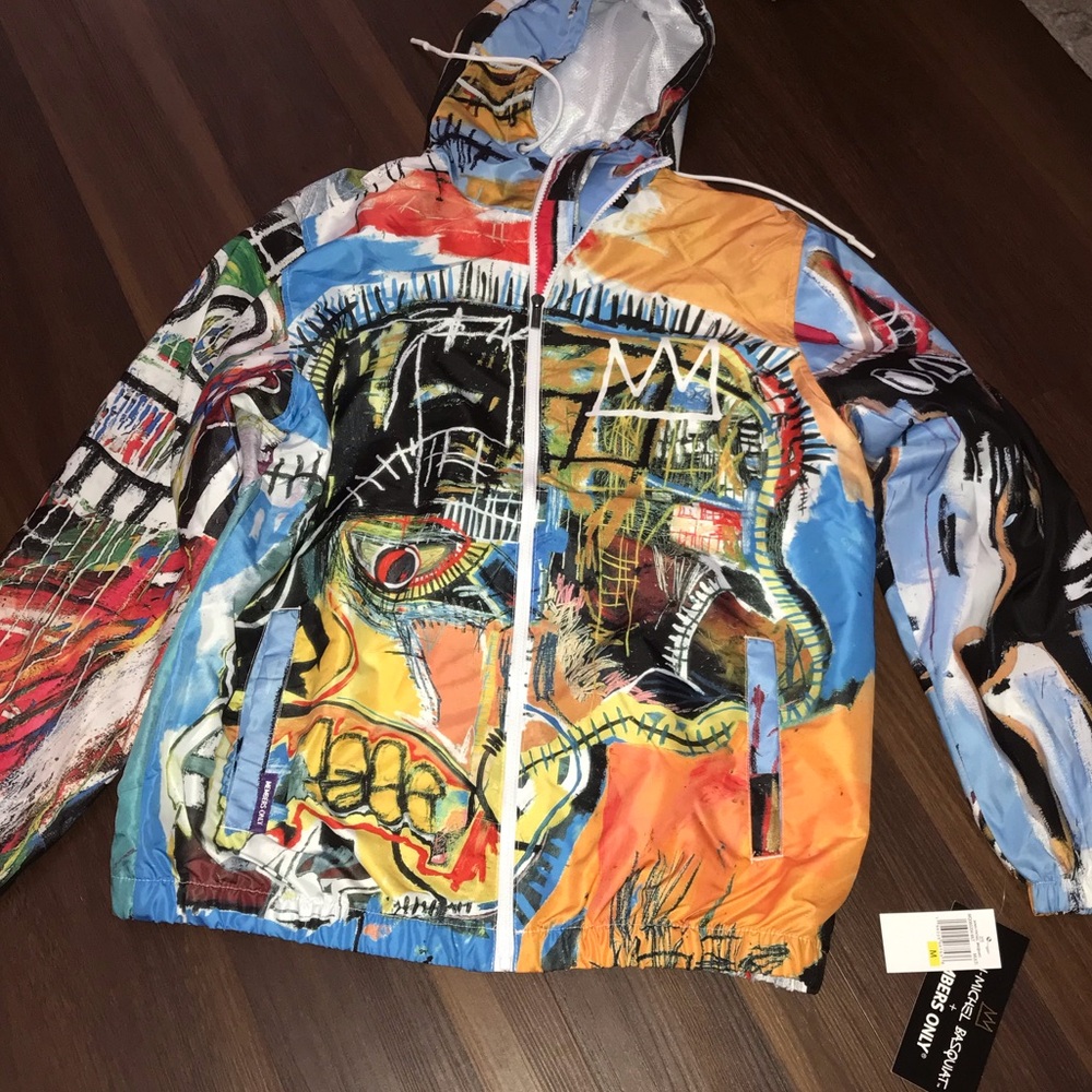 Members Only X Jean-Michel Basquiat Windbreaker Jacket NWT